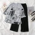 Printed Night Suit for Women – Jersey Fabric, 4 Designs