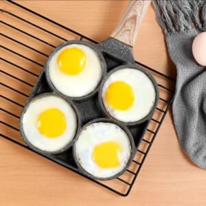 Non Stick Four Portion Frying Pan - with Cash on Delivery