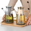 Oil jug glass 700ml - with Cash on Delivery