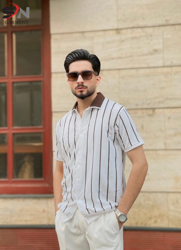Old Money Stripe Printed Polo Top For Mens Boys - Online in Pakistan