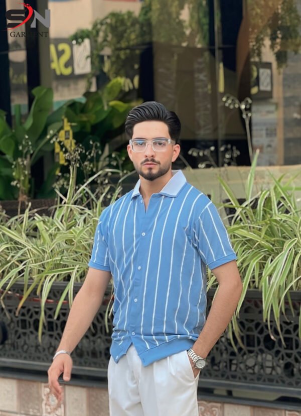 Old Money Stripe Printed Polo Top For Mens Boys - Online in Pakistan