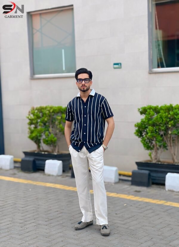 Old Money Stripe Printed Polo Top For Mens Boys - Online in Pakistan