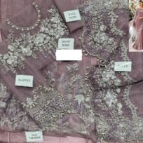 Embroidered Wedding Saree for Women - Dusty Pink - view 3