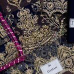 Embroidered Chiffon 3-Piece Unstitched Suit for Women - Festive Party Wear - view 4