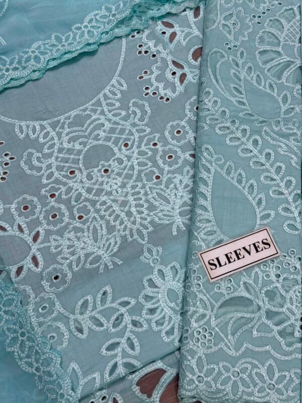 Luxury Embroidered Lawn 3-Piece Unstitched Suit for Women - Ornate Festive - view 2