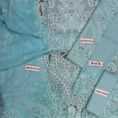 Luxury Embroidered Lawn 3-Piece Unstitched Suit for Women - Ornate Festive - view 3