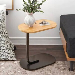 Oval Shaped C Shaped Sofa Side Table Laptop Table Coffee Table - Online in Pakistan