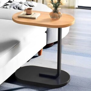 Oval Shaped C Shaped Sofa Side Table Laptop Table Coffee Table - Online in Pakistan