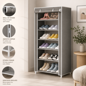 Oxford Layer Shoe Cabinet Shoe Rack 6 layer - High Quality