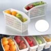 Plastic Fridge Basket For Fruit & Vegetables - for Home Use