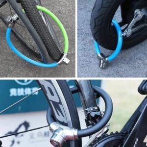 Compact Bicycle Lock Anti Theft Bike Chain Road Security Steel Ring Folding