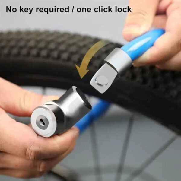 Compact Bicycle Lock Anti Theft Bike Chain Road Security Steel Ring Folding