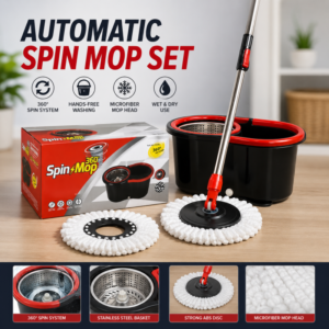 Deluxe 360 Spin Mop Bucket Set