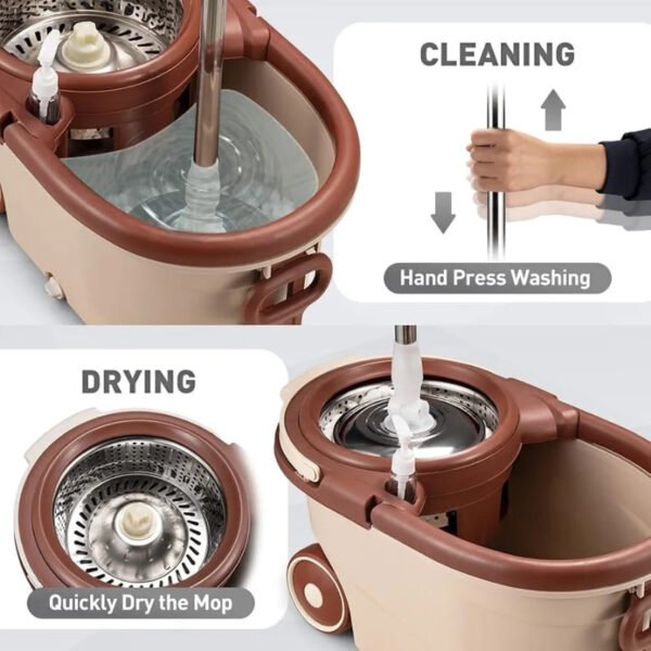 Deluxe 360 Spin Mop with Wheels