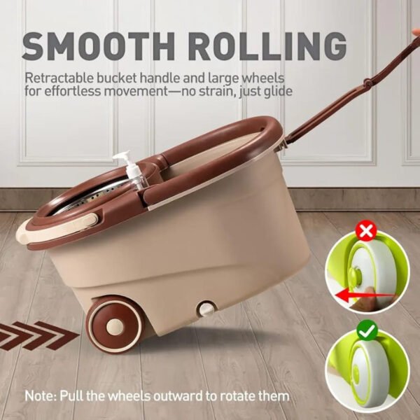 Deluxe 360 Spin Mop with Wheels