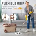 Deluxe 360 Spin Mop with Wheels