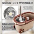 Deluxe 360 Spin Mop with Wheels