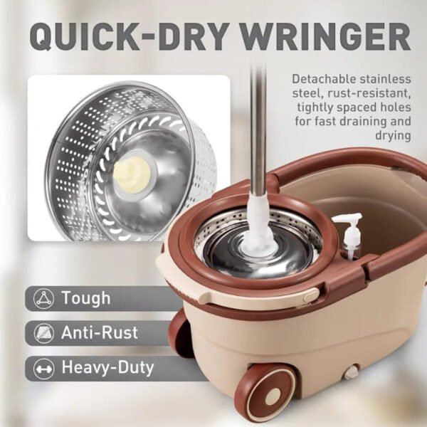 Deluxe 360 Spin Mop with Wheels