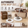 Deluxe 360 Spin Mop with Wheels