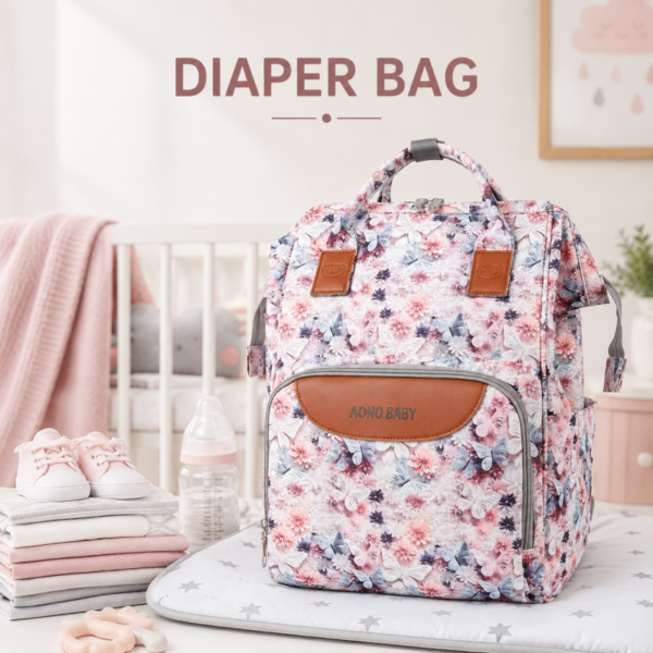 Deluxe Floral Diaper Backpack
