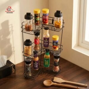 Pure Metal Multipurpose 3 Layers Corner Rack - Online in Pakistan