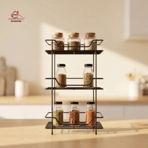 Pure Stainless Metal Square 3 Layers Multipurpose Rack - Best Price in Pakistan