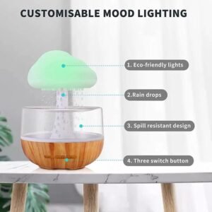 Rechargeable Plus USB Operated Cloud Rain Humidifier - Best Price in Pakistan