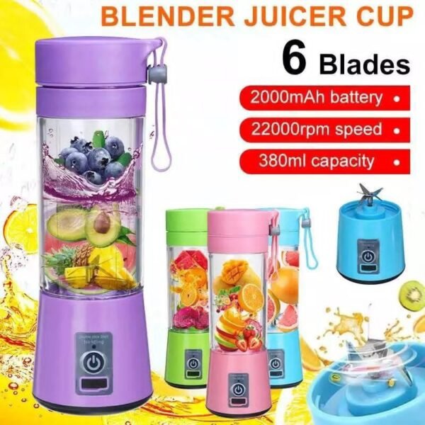 Rechargeable Six Blade Juicer - Durable Design