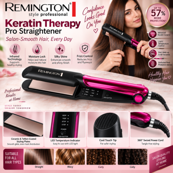 Keratin Therapy Pro Straightener Model FR 531 Up to 57 More Protection - Online in Pakistan