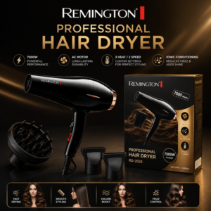 Salon quality styling at home with this premium performance hair dryer Featuring a high-power motor multiple styling noz