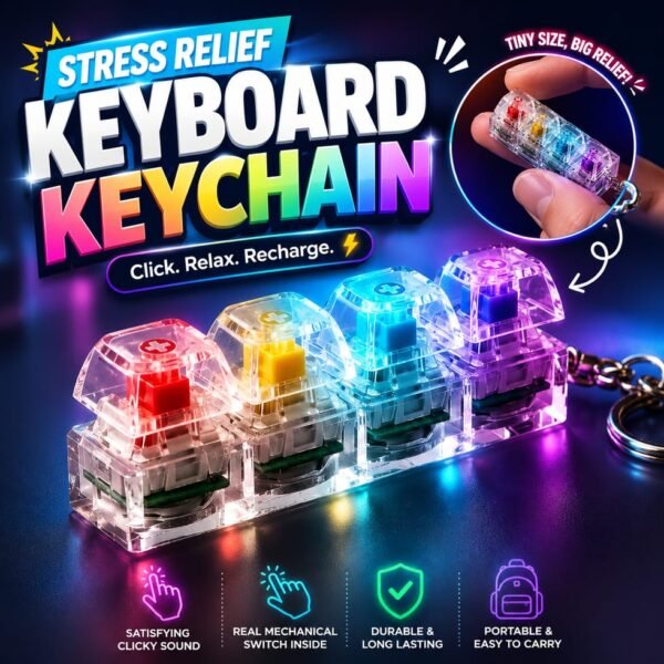 RGB Keyboard Keychain - High Quality