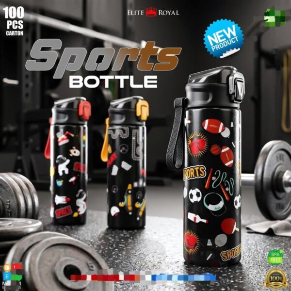 Royal Sports Bottle Stylish Trendy Design Perfect for Daily used Ideal for Sports Outdoor Activities Royal Quality Delux