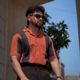 Rust Orange Panel Polo Top For Mens & Boys - for Daily Wear