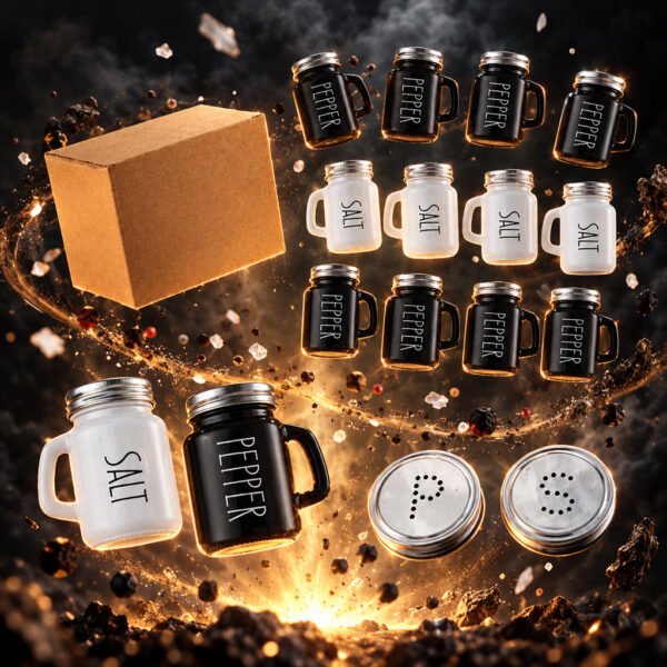 Salt and pepper glass merterial - High Quality