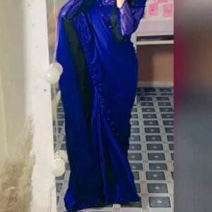 Ready to Wear Saree – Heavy Sequence Embroidered with Pearls Attached Blouse