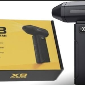 X8 turbo jet dust blower handheld violent fan with retail box and digital display