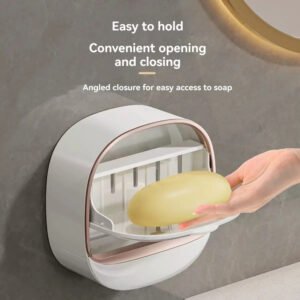 Self adhesive Wall Mounted Luxury Soap Dish Random Colours - with Cash on Delivery