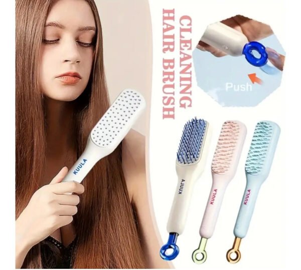 Self Cleaning Hair Comb - for Home Use