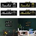 Set of 2 Start with Bismillah End with Alhamdulillah Golden Acrylic Wooden Islamic Wall Art - with Cash on Delivery