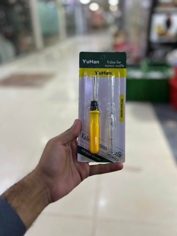 Set of 2pc screwdriver and tester - for Home Use