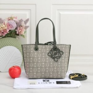 Patterned Tote Bag with Charm