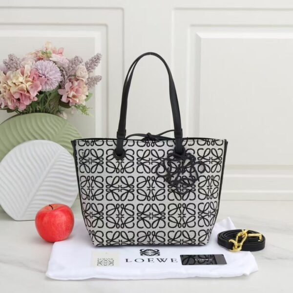 Patterned Tote Bag with Charm - view 2