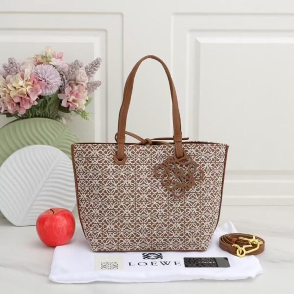 Patterned Tote Bag with Charm - view 5