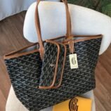 Chevron Pattern Tote Bag with Matching Pouch - view 7