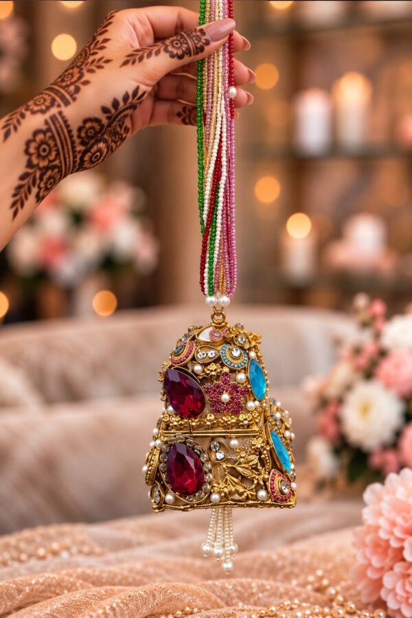 Embellished Bridal Bell Potli - view 2