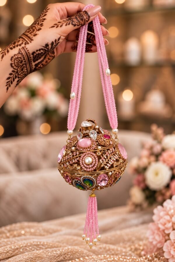Embellished Bridal Bell Potli - view 5