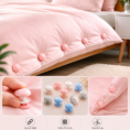 Sheet Quilt Clip One Key Unlock Duvet Cover Fastener Clip Non Slip Blanket Buckle Retainer Clip Pack of 4 - High Quality