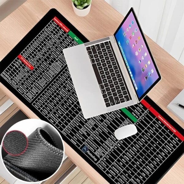 Shortcut Key Design Mouse Pad for Computer Mousepad (Multicolor) - Durable Design