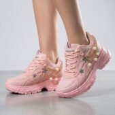 Women's Chunky Platform Sneakers - Lace-Up Casual Shoes - photo 3