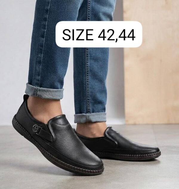 Men's Slip-On Casual Shoes - Buckle Detail Daily Wear Shoes - photo 1